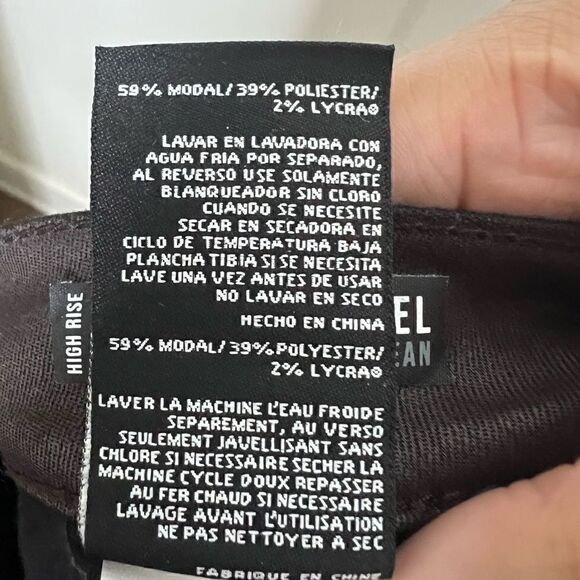 Kut From The Kloth Chocolate Rachael Fab Ab Coated Raw Hem Mom Jeans 16L - Picture 9 of 10